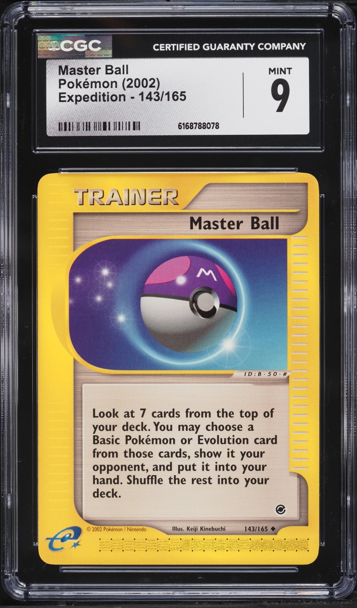 2002 Pokemon Expedition Master Ball #143 CGC 9 MINT