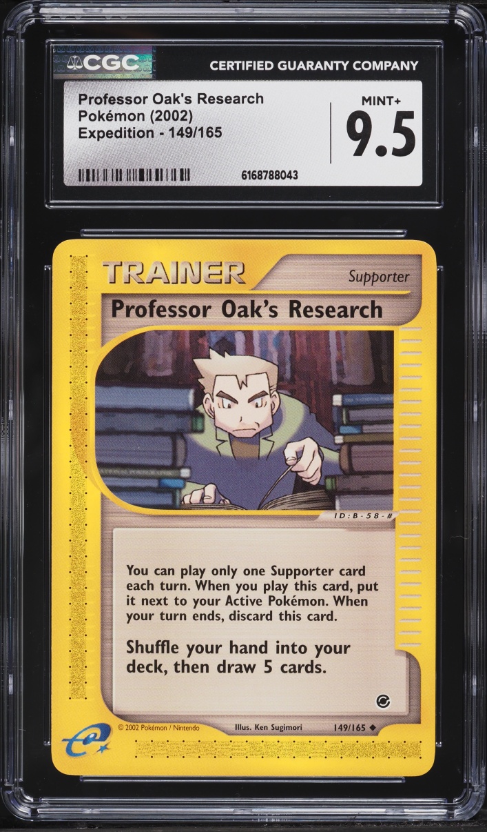 2002 Pokemon Expedition Professor Oak's Research #149 CGC 9.5 MINT+