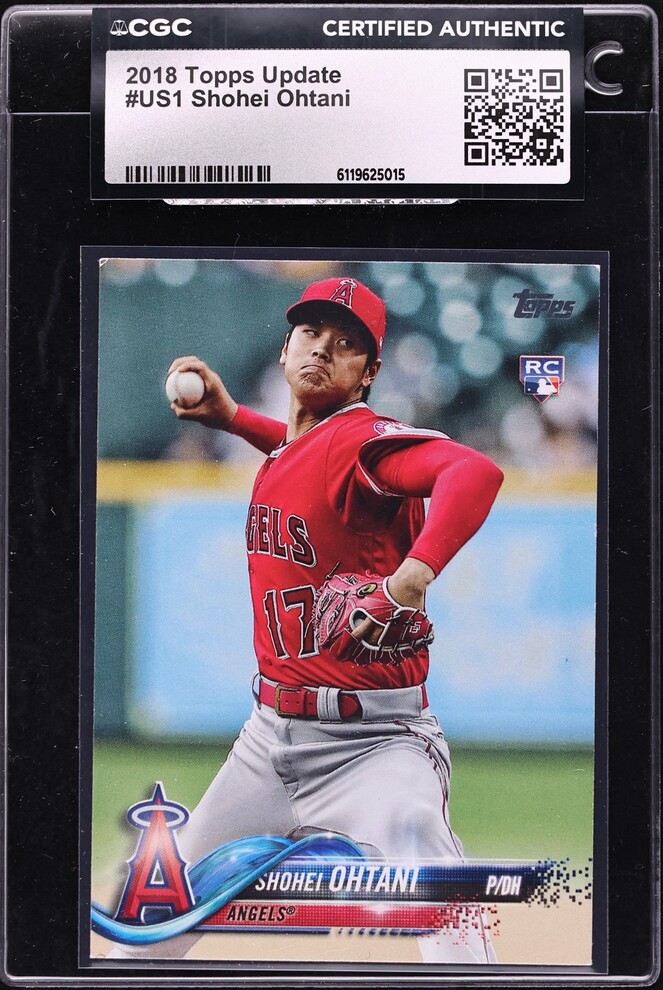 2018 Topps Update Shohei Ohtani ROOKIE #US1 CGC AUTH