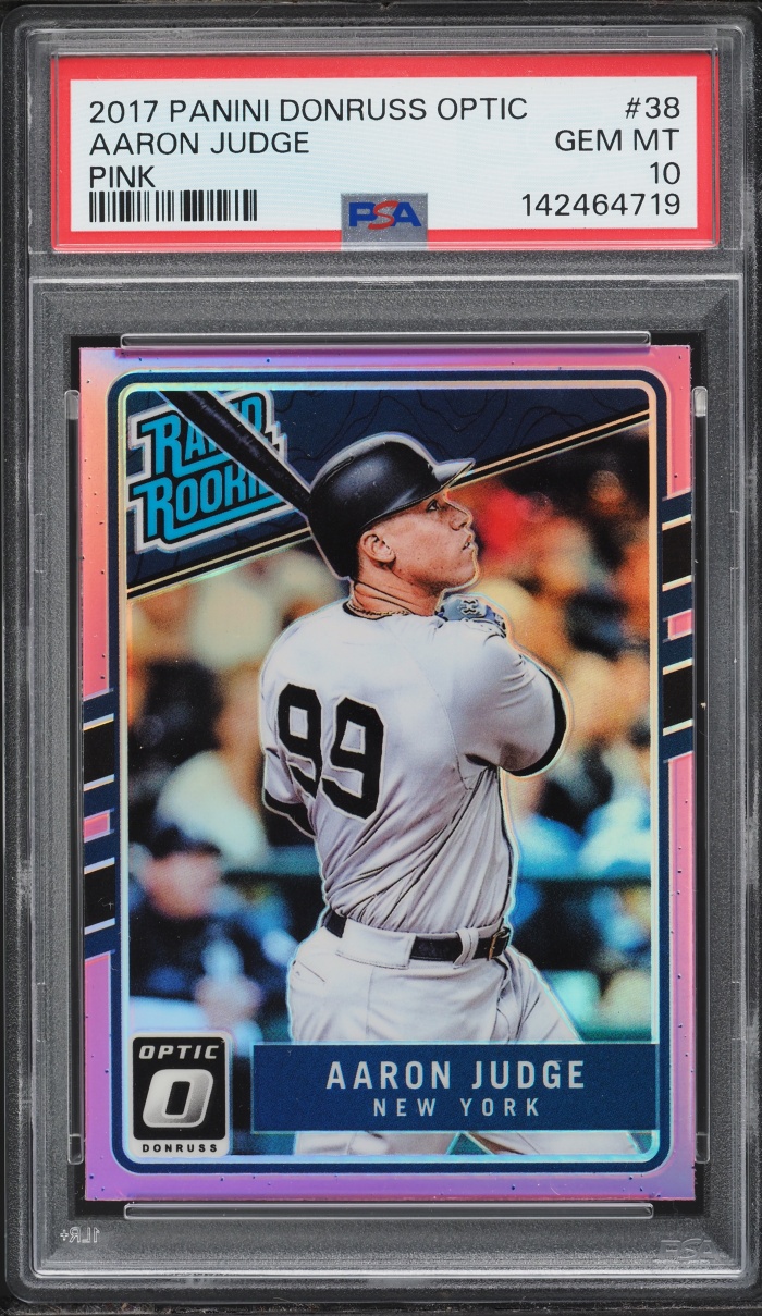 2017 Donruss Optic Pink Aaron Judge #38 PSA 10 GEM MINT