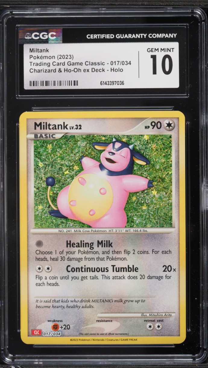 2023 Pokemon TCG Classic Collection Holo Miltank #17 CGC 10 GEM MINT