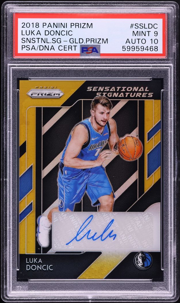 2018 Panini Prizm Sensational Signatures Gold Luka Doncic ROOKIE AUTO ...