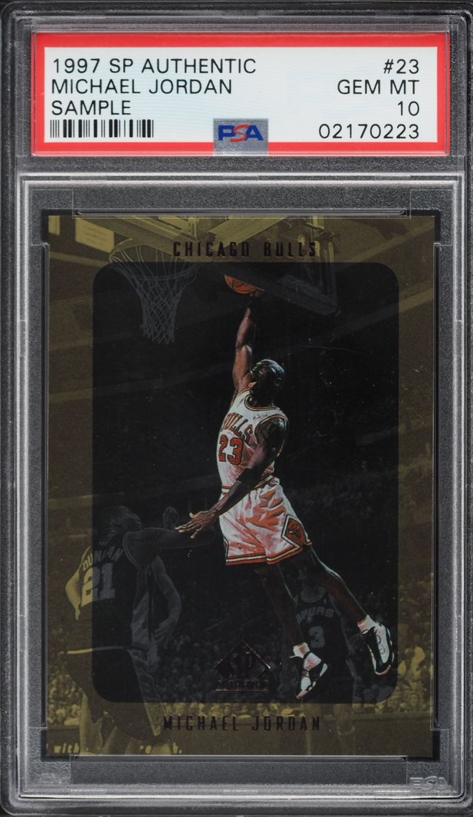 1997 SP Authentic Sample Michael Jordan #SPA23 PSA 10 GEM MINT