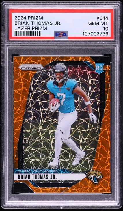 2024 Panini Mosaic Peacock Choice Brian Thomas Jr. ROOKIE