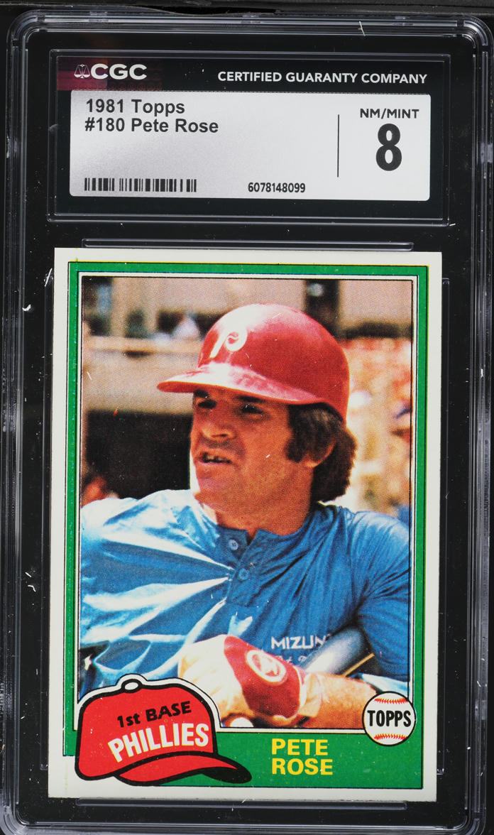 1981 Topps Pete Rose #180 CGC 8 NM-MT