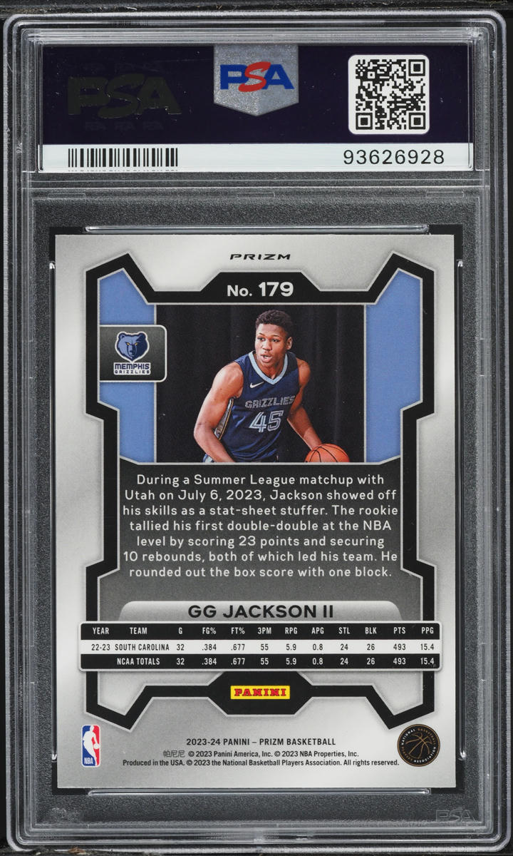 2023 Panini Prizm Hyper GG Jackson II ROOKIE #179 PSA 10 GEM MINT