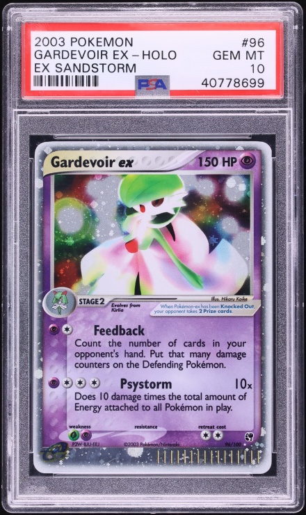 2003 Pokemon EX Sandstorm Holo Gardevoir Ex #96 PSA 10 GEM MINT