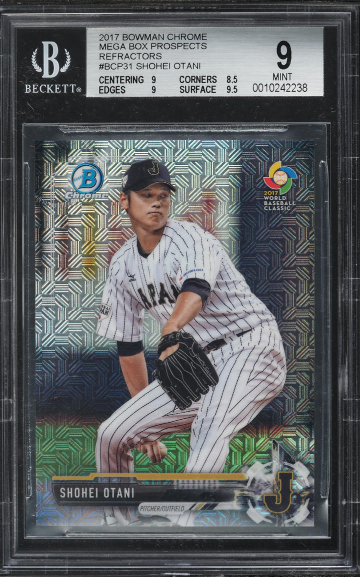 2017 Bowman Chrome Mega Box Refractor Shohei Ohtani ROOKIE #BCP31