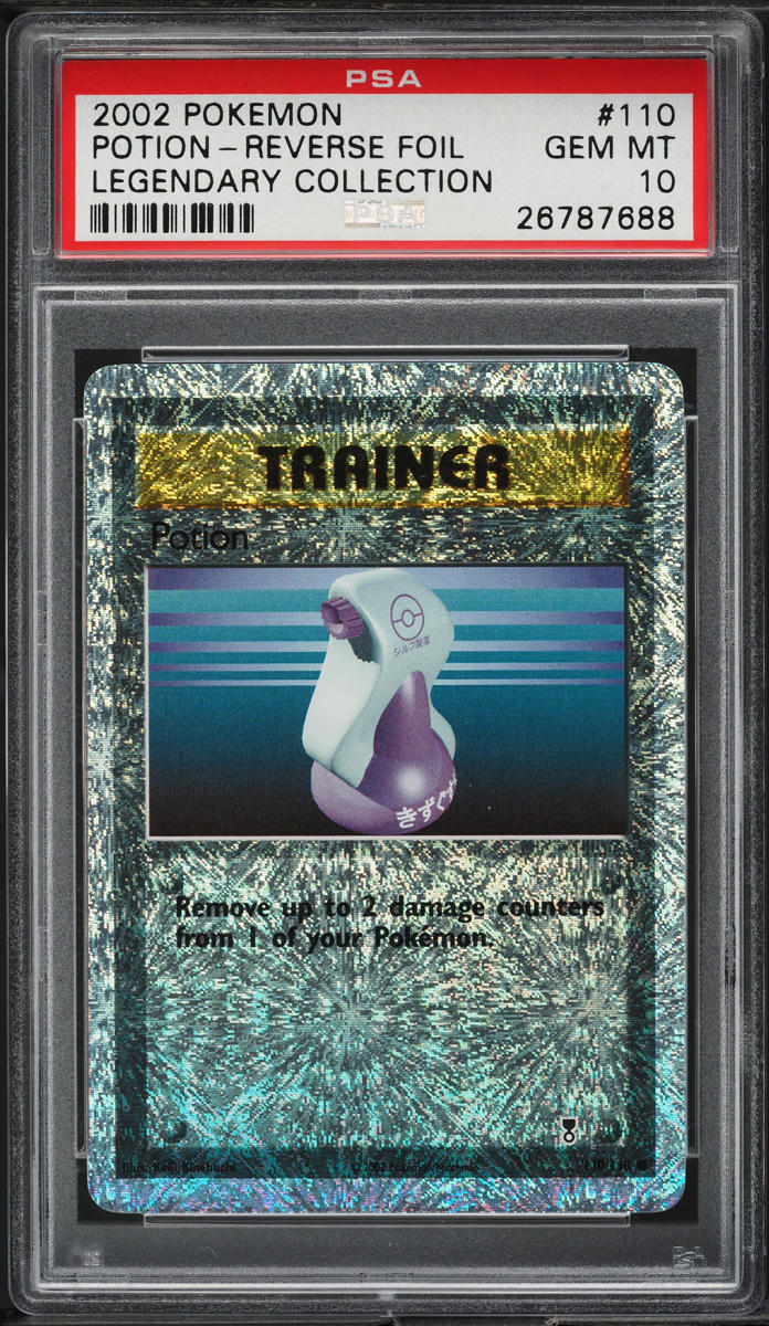 2002 Pokemon Legendary Collection Reverse Holo Potion #110 PSA 10 GEM MINT