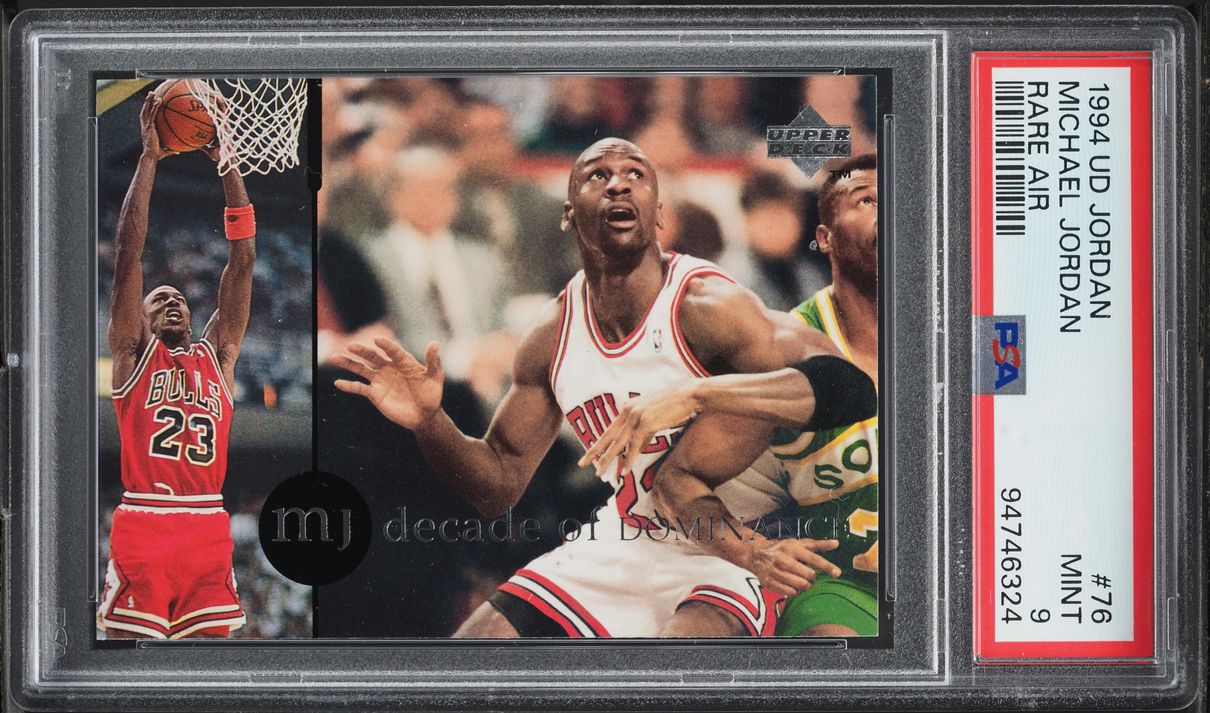 1994 Upper Deck MJ Rare Air Michael Jordan #76 PSA 9 MINT on Fanatics ...