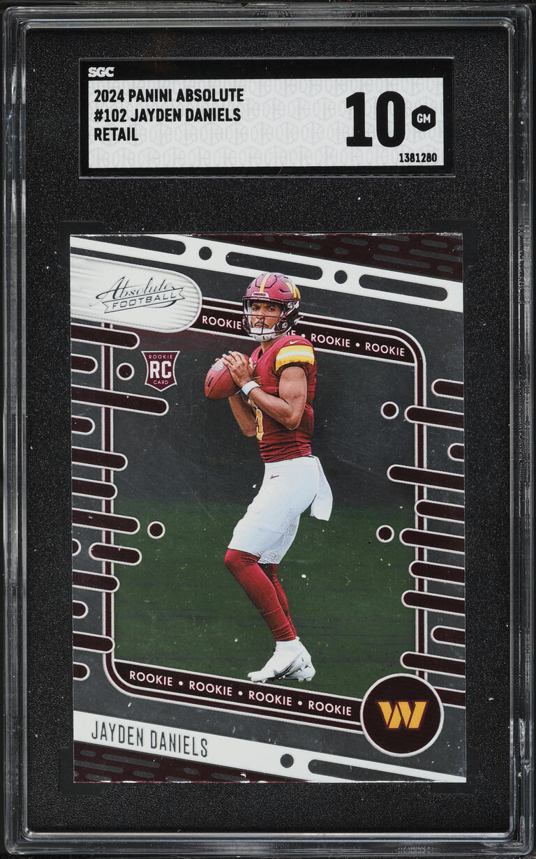 2024 Absolute Retail Jayden Daniels ROOKIE #102 SGC 10 GEM MINT
