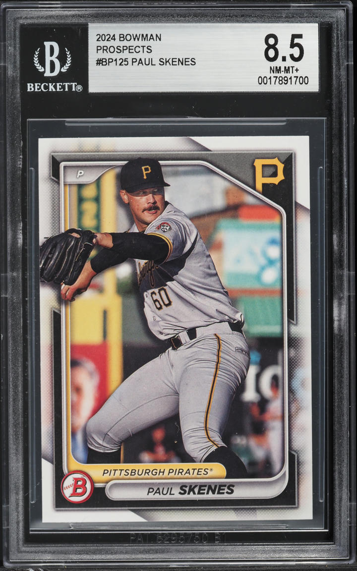 2024 Bowman Paul Skenes PROSPECT #BP-125 BGS 8.5 NM-MT+