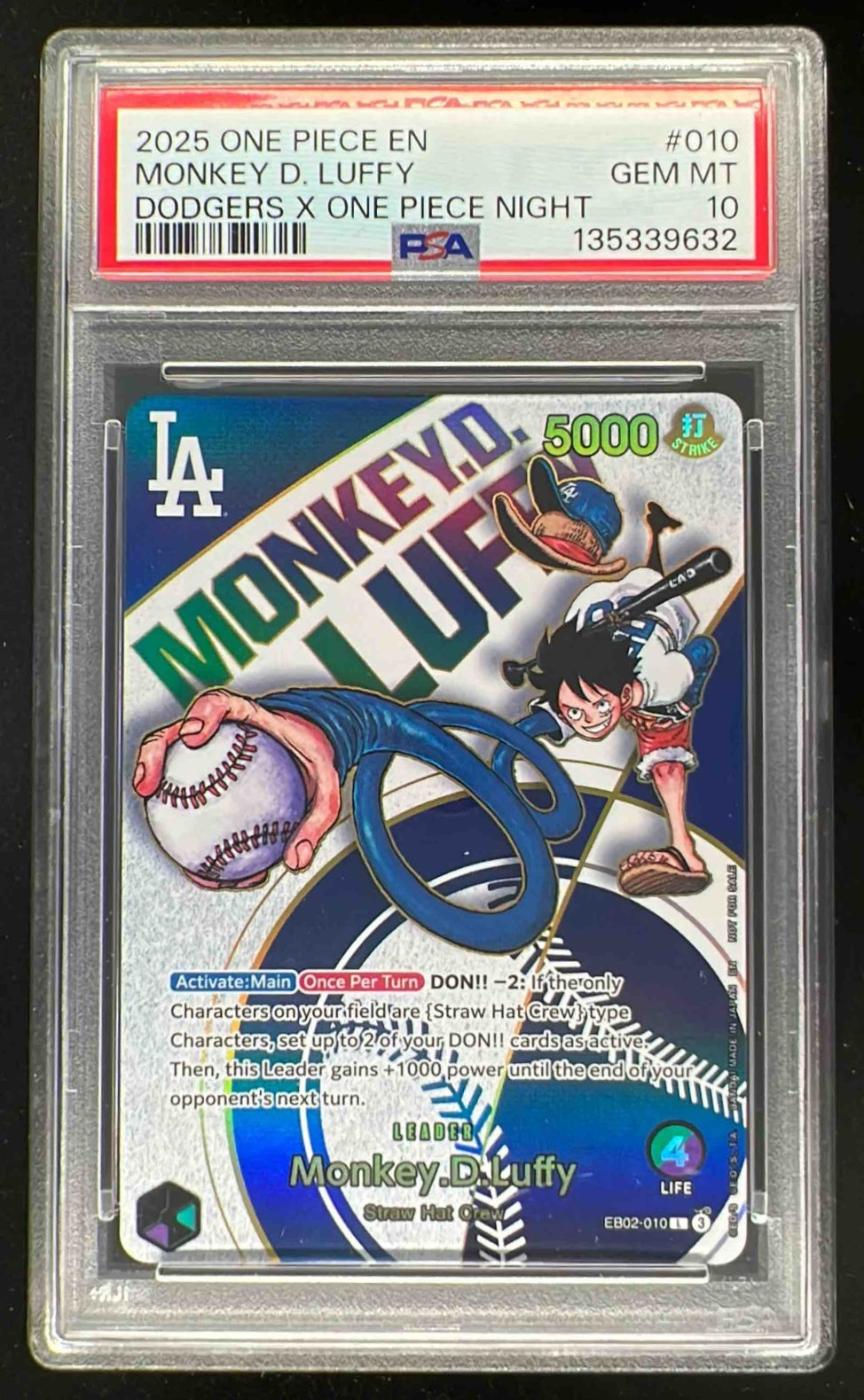 2025 One Piece Promos BVB Match Day '25 Monkey D. Luffy L #ST13