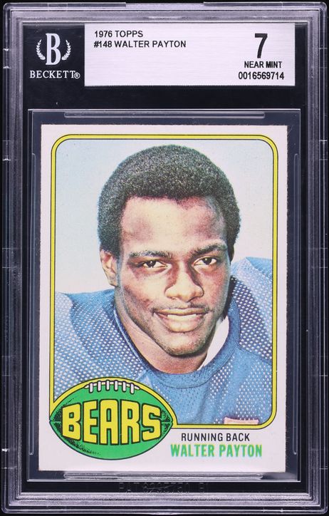 1976 Topps Football Walter Payton ROOKIE #148 BGS 7 NRMT - Photo 1