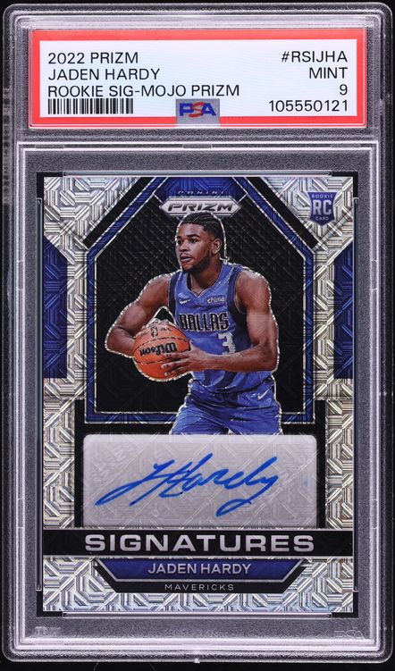 2022 Panini Prizm Mojo Jaden Hardy ROOKIE AUTO /25 #RSIJHA PSA 9 MINT - Photo 1