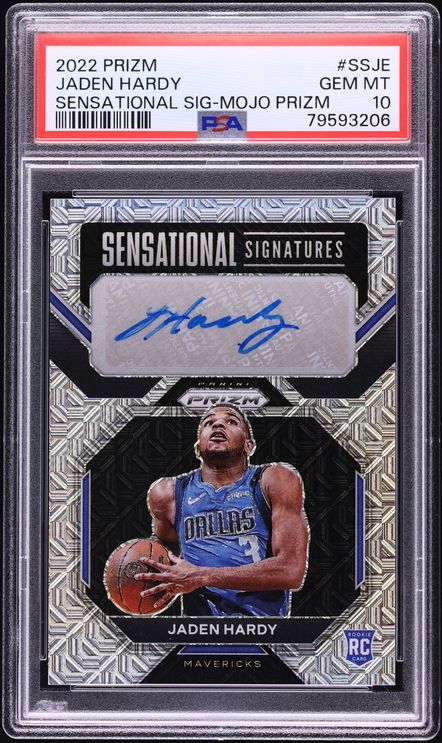 2022 Panini Prizm Sensational Mojo Jaden Hardy ROOKIE AUTO /25 #SS-JE PSA 10 GEM MINT - Photo 1