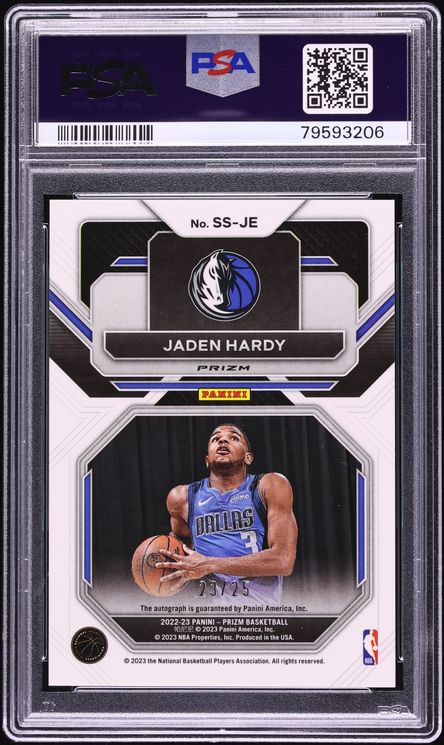 2022 Panini Prizm Sensational Mojo Jaden Hardy ROOKIE AUTO /25 #SS-JE PSA 10 GEM MINT - Photo 2