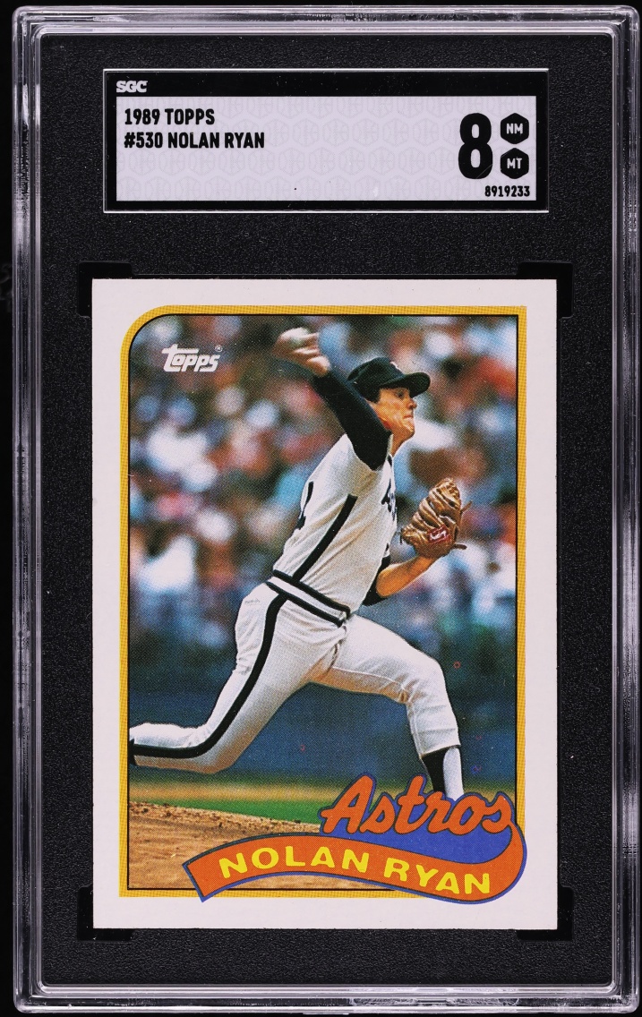 1989 Topps Nolan Ryan #530 SGC 8 NM-MT
