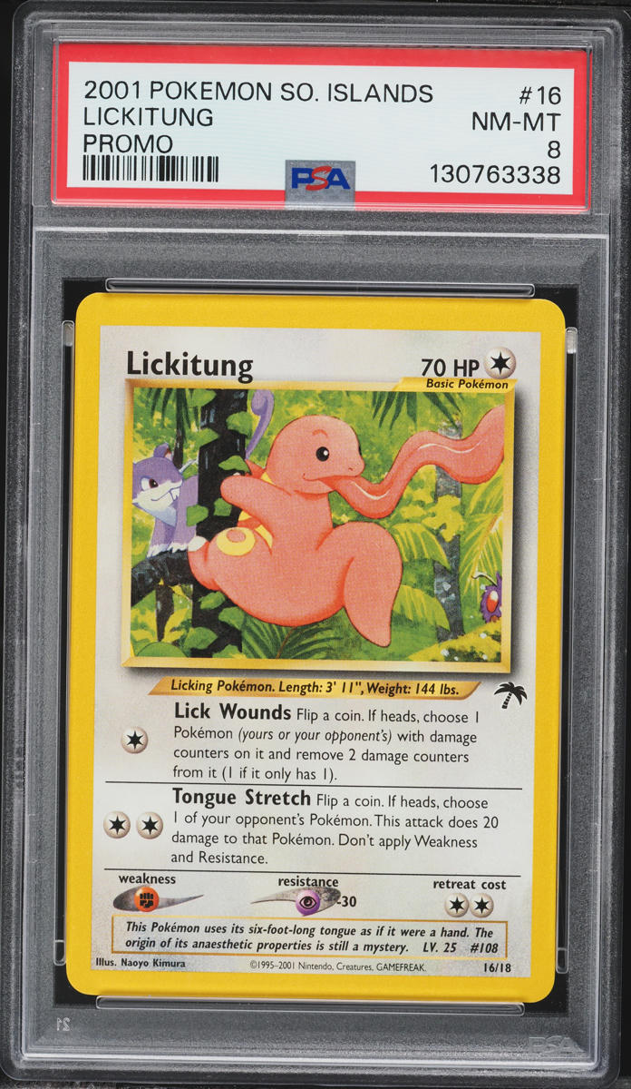 2001 Pokemon Southern Islands Promo Lickitung #16 PSA 8 NM-MT