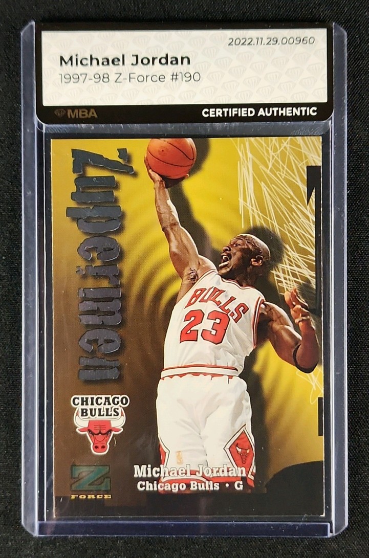 1997 Skybox Z-Force Quick Strike Michael Jordan #5 PSA 8 NM