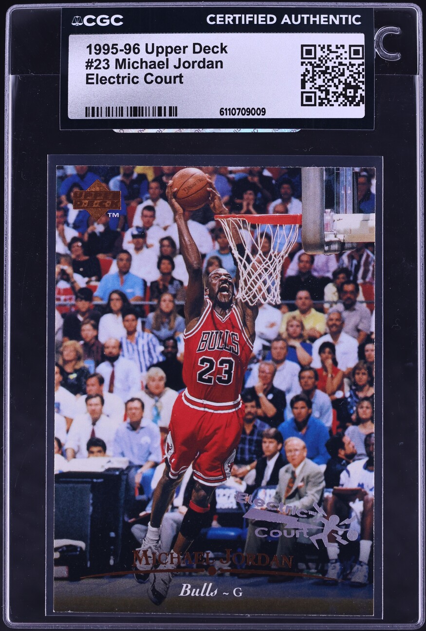 1995 Upper Deck Electric Court Michael Jordan #23 CGC AUTH