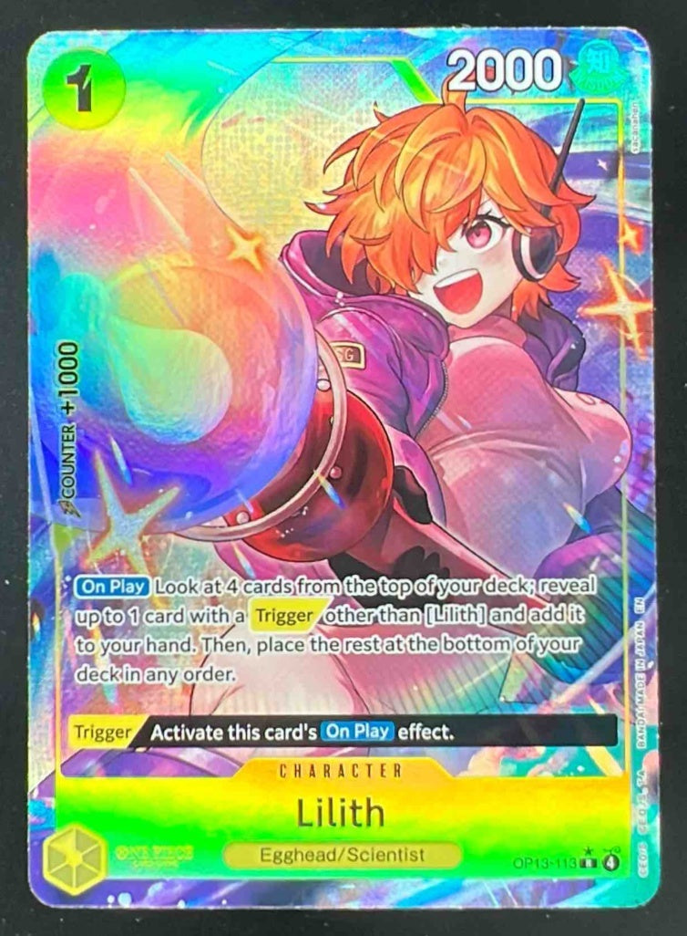 2025 One Piece Carrying On His Will Alt Art Lilith #OP13-113 CGC