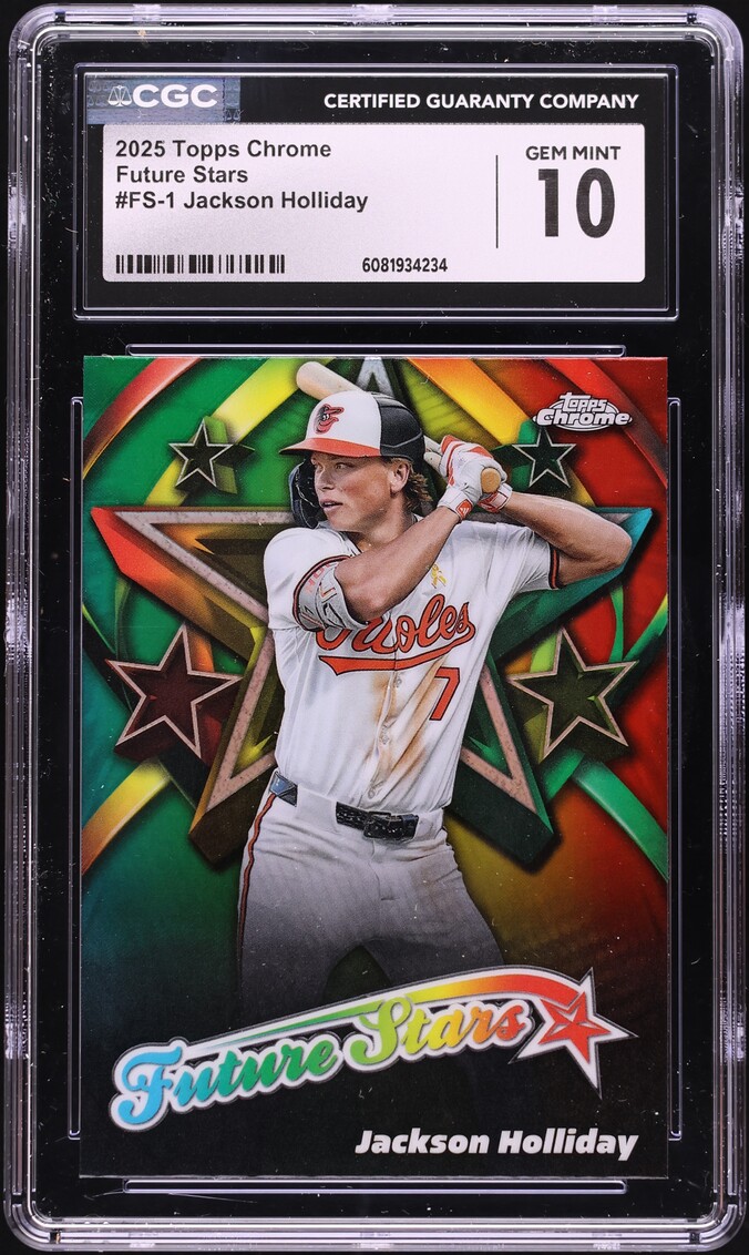 2025 Topps Chrome Future Stars Jackson Holliday #FS-1 CGC 10 GEM MINT