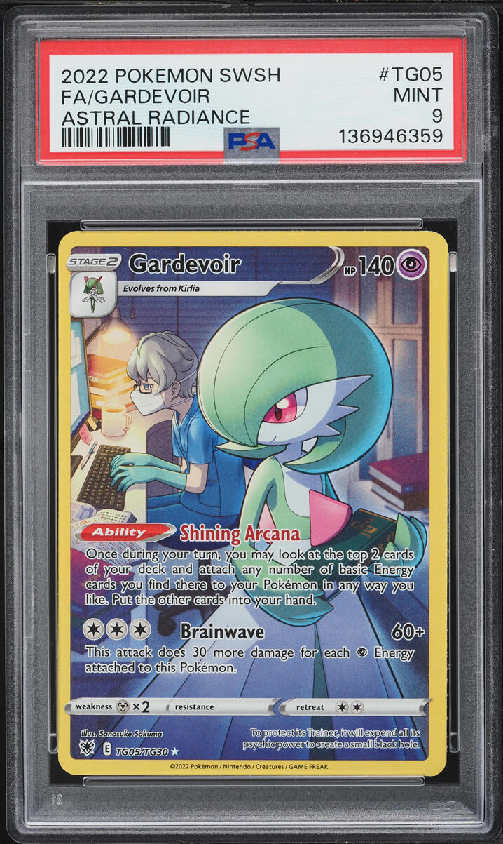 2022 Pokemon Sword & Shield Astral Radiance Full Art Gardevoir #TG05 PSA 9 MINT