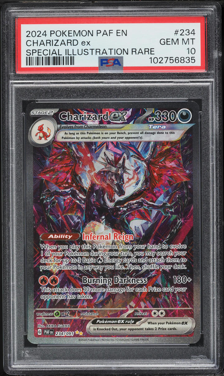 2024 Pokemon Scarlet & Violet Paldean Fates SIR Charizard Ex #234 PSA 10 GEM MINT