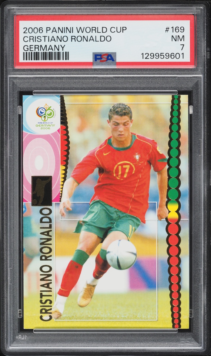 2006 Panini World Cup Germany Cristiano Ronaldo #169 PSA 7 NRMT