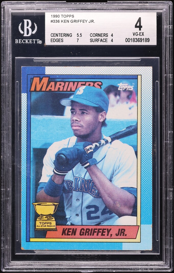 1990 Topps Ken Griffey Jr. #336 BGS 4 VGEX