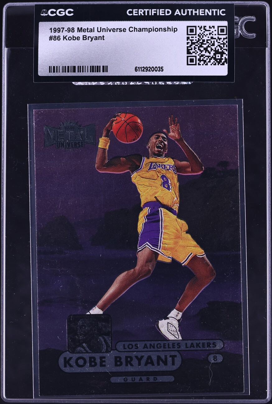 1997 Metal Universe Championship Kobe Bryant #86 CGC AUTH