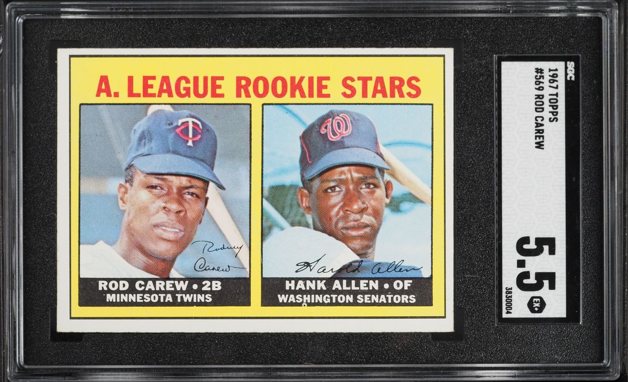 1967 Topps Rod Carew ROOKIE #569 SGC 5.5 EX+