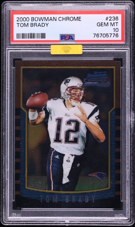 2000 Bowman Chrome Tom Brady ROOKIE #236 MBA PSA 10 GEM MINT