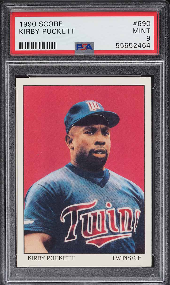 1990 Score Kirby Puckett #690 PSA 9 MINT