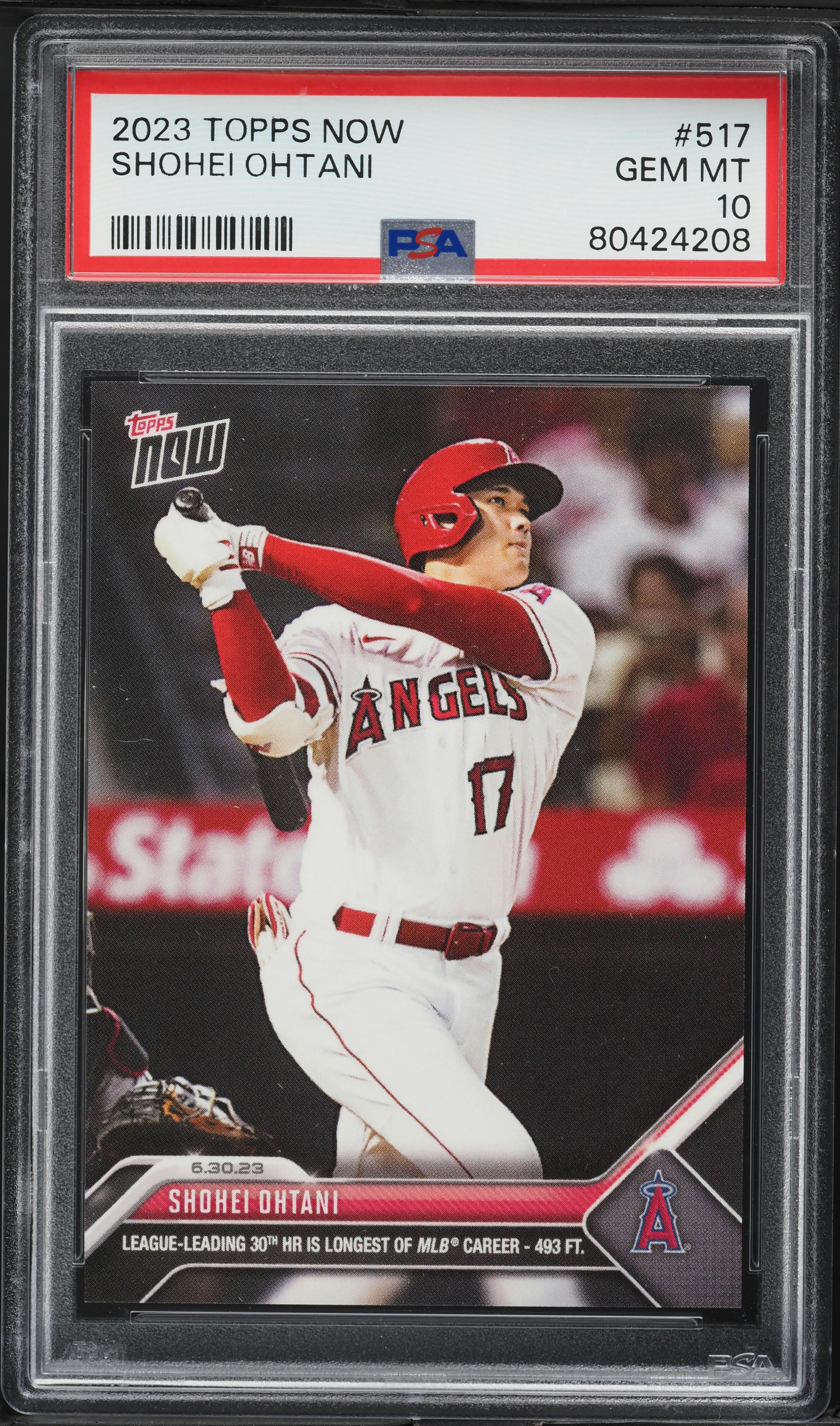 2023 Topps Now Shohei Ohtani #517 PSA 10 GEM MINT on