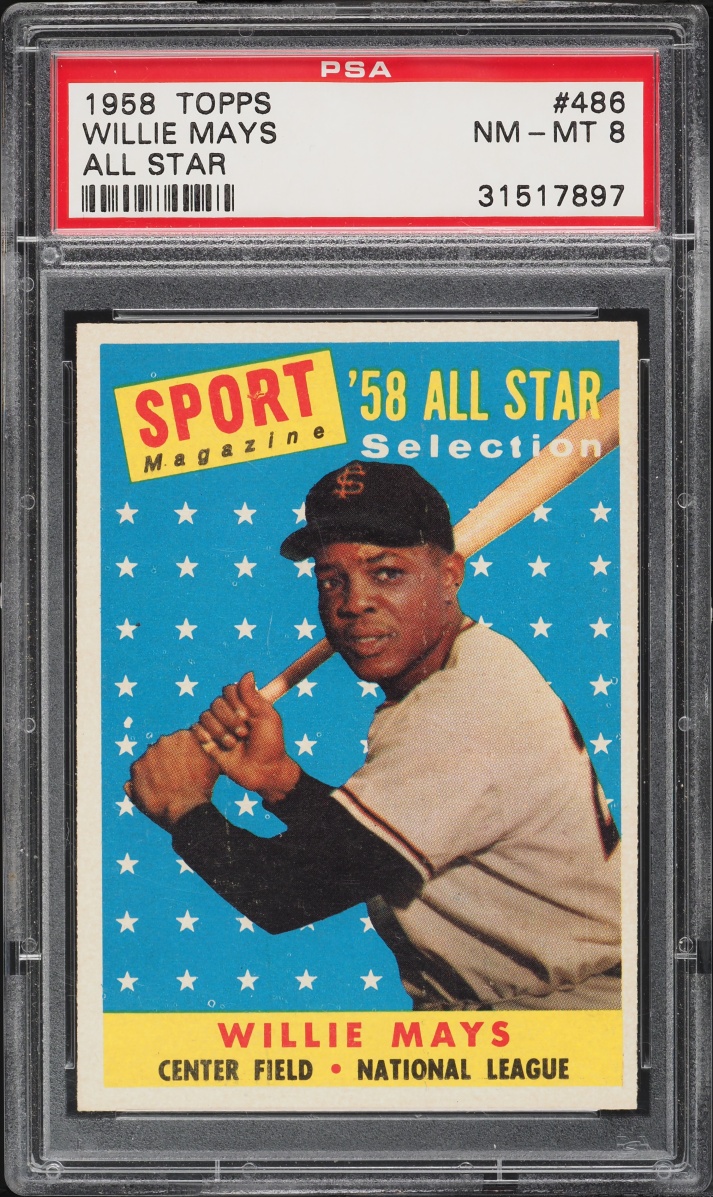 1958 Topps Willie Mays ALL STAR #486 PSA 8 NM-MT
