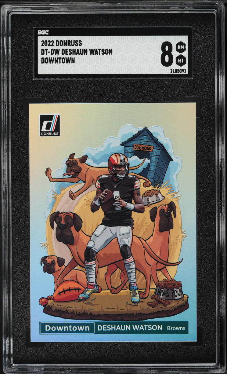 2022 Donruss Downtown Deshaun Watson #DT-DW SGC 8 NM-MT