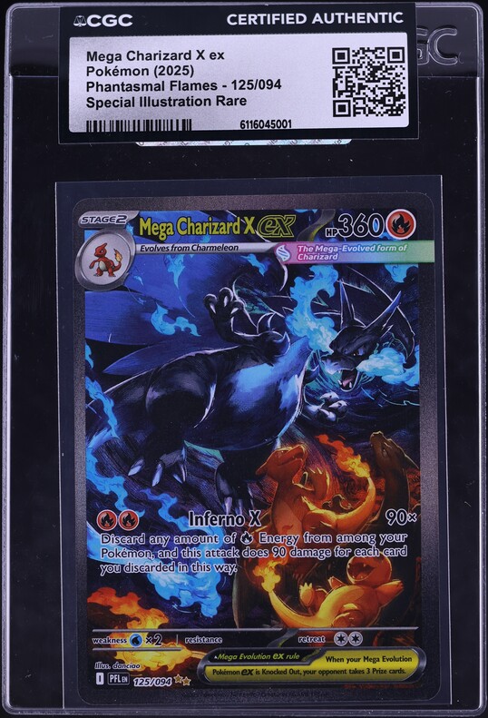 2025 Pokemon Japanese Inferno X Alt Art Mega Charizard X EX #110