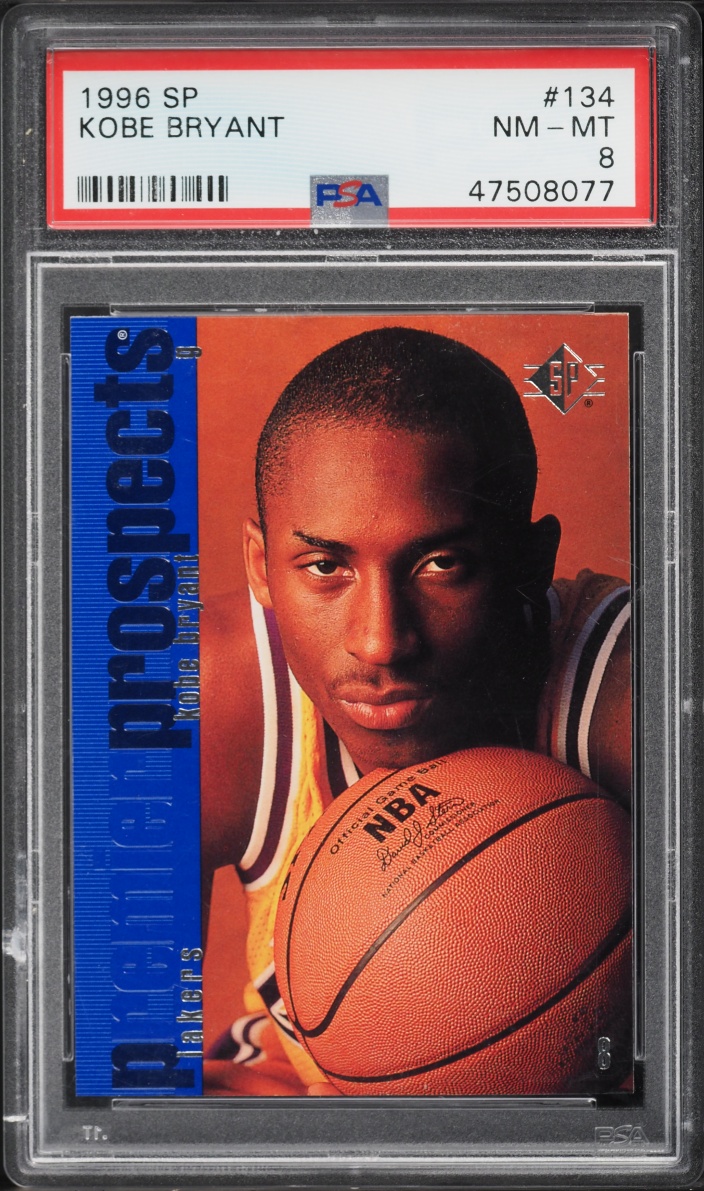 1996 SP Basketball Kobe Bryant ROOKIE #134 PSA 8 NM-MT - Photo 1