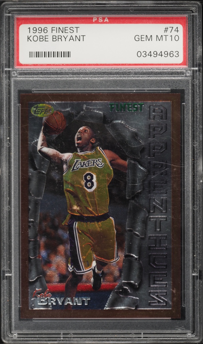 1996 Finest Basketball Kobe Bryant ROOKIE #74 PSA 10 GEM MINT - Photo 1