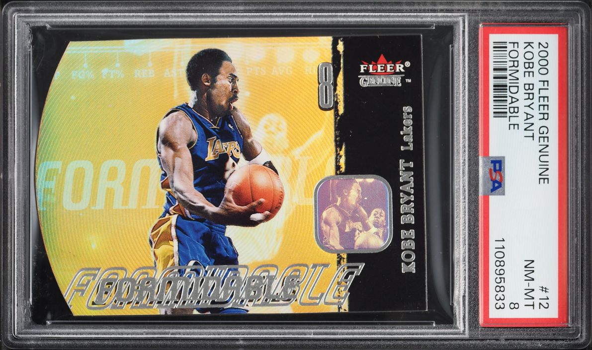 2000 Fleer Genuine Formidable Die-Cut Kobe Bryant #12 PSA 8 NM-MT - Photo 1
