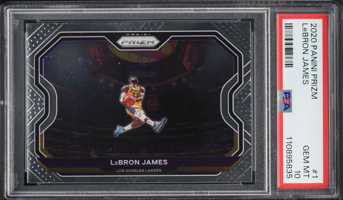 2020 Panini Prizm LeBron James #1 PSA 10 GEM MINT - Photo 1