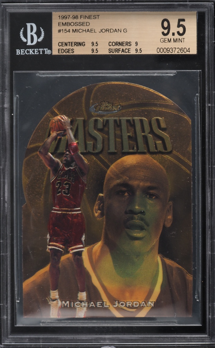 1997 Finest Embossed Die-Cut Michael Jordan #154 BGS 9.5 GEM MINT - Photo 1
