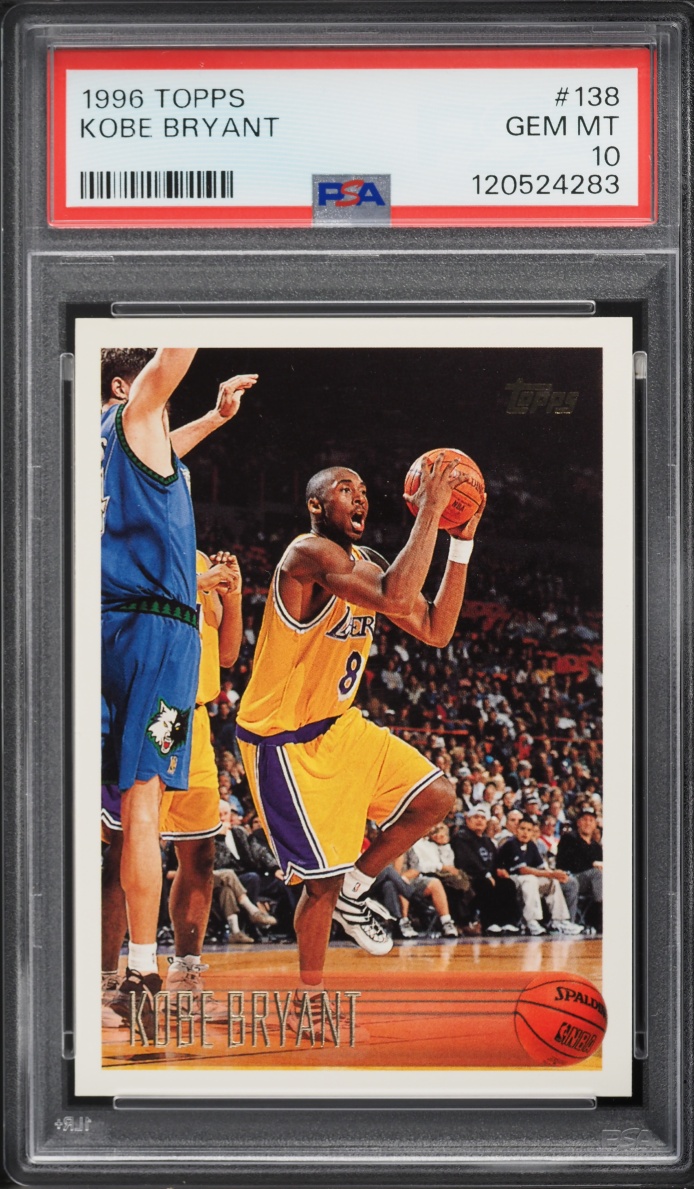 1996 Topps Basketball Kobe Bryant ROOKIE #138 PSA 10 GEM MINT - Photo 1