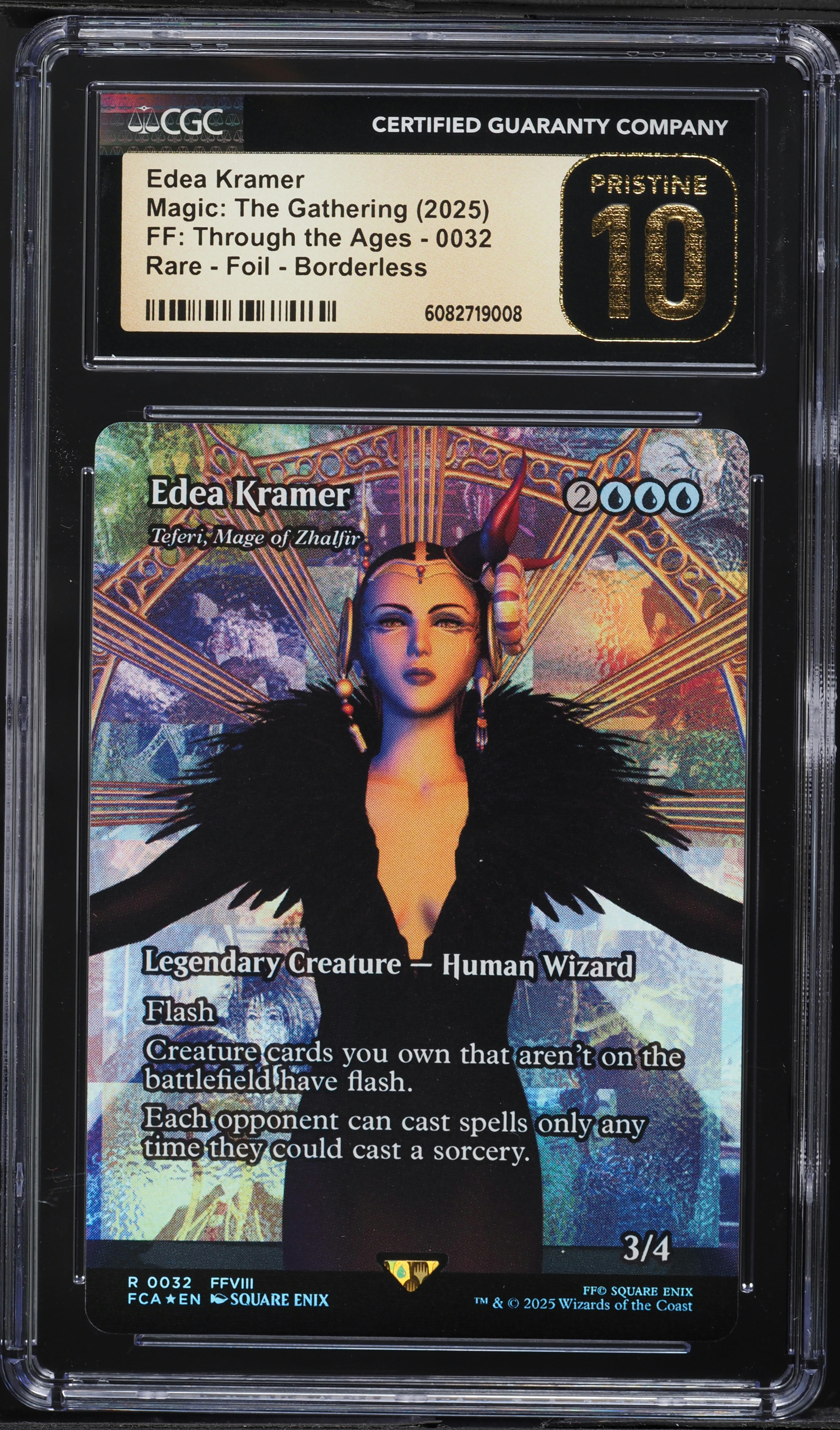 2025 MTG Final Fantasy: Through The Ages Foil Borderless Edea Kramer #0032 CGC 10 PRISTINE