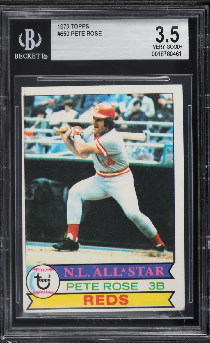 1979 Topps Pete Rose #650 BGS 3.5 VG+
