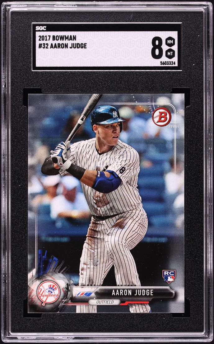 2017 Bowman Aaron Judge ROOKIE #32 SGC 8 NM-MT