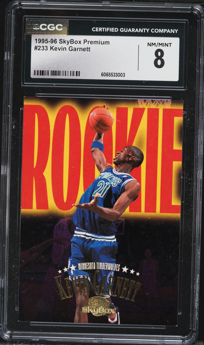 1995 Skybox Premium Kevin Garnett ROOKIE #233 CGC 8 NM-MT