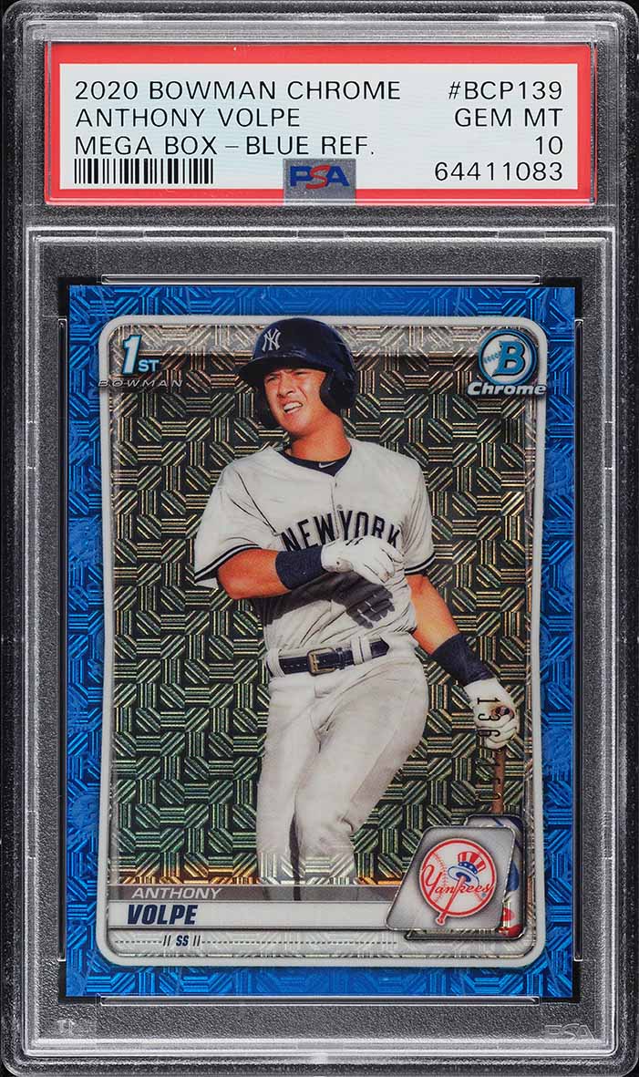 2020 Bowman Chrome Stat Track Anthony Volpe AUTO /99 #STAAVO BGS 9